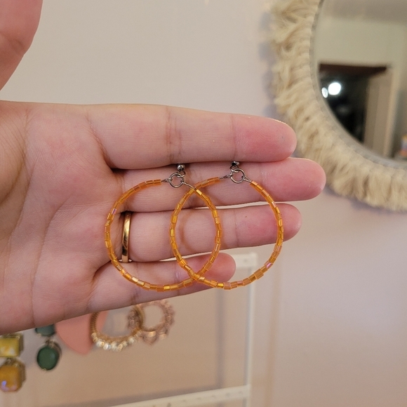 Orange earrings - Picture 6 of 6